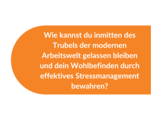 Frage zum Training Stessmanagement in der Metakomm Academy